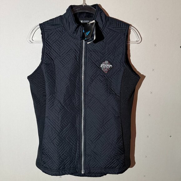 NHL Stadium Series 2024 New Jersey Vest NWT Medium Black Full Zip - Picture 1 of 6